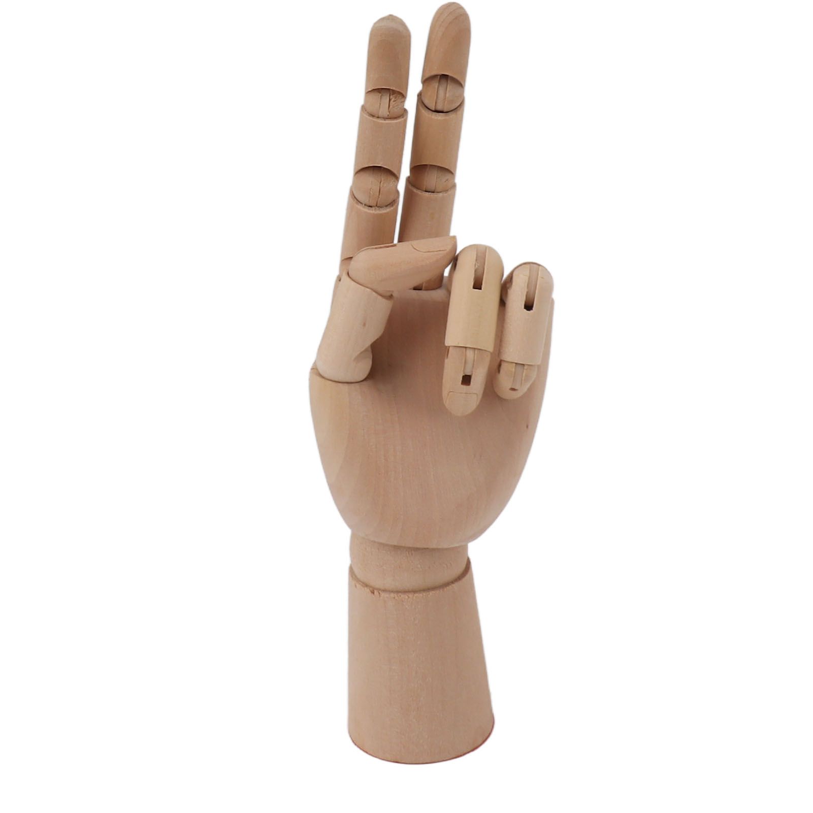 Flexible Wooden Hand Model Moveable Wooden Artists Manikin Hand Figure Hand Model for Sketching Drawing Painting 7116A 0101 Left Hand Small โ image 3