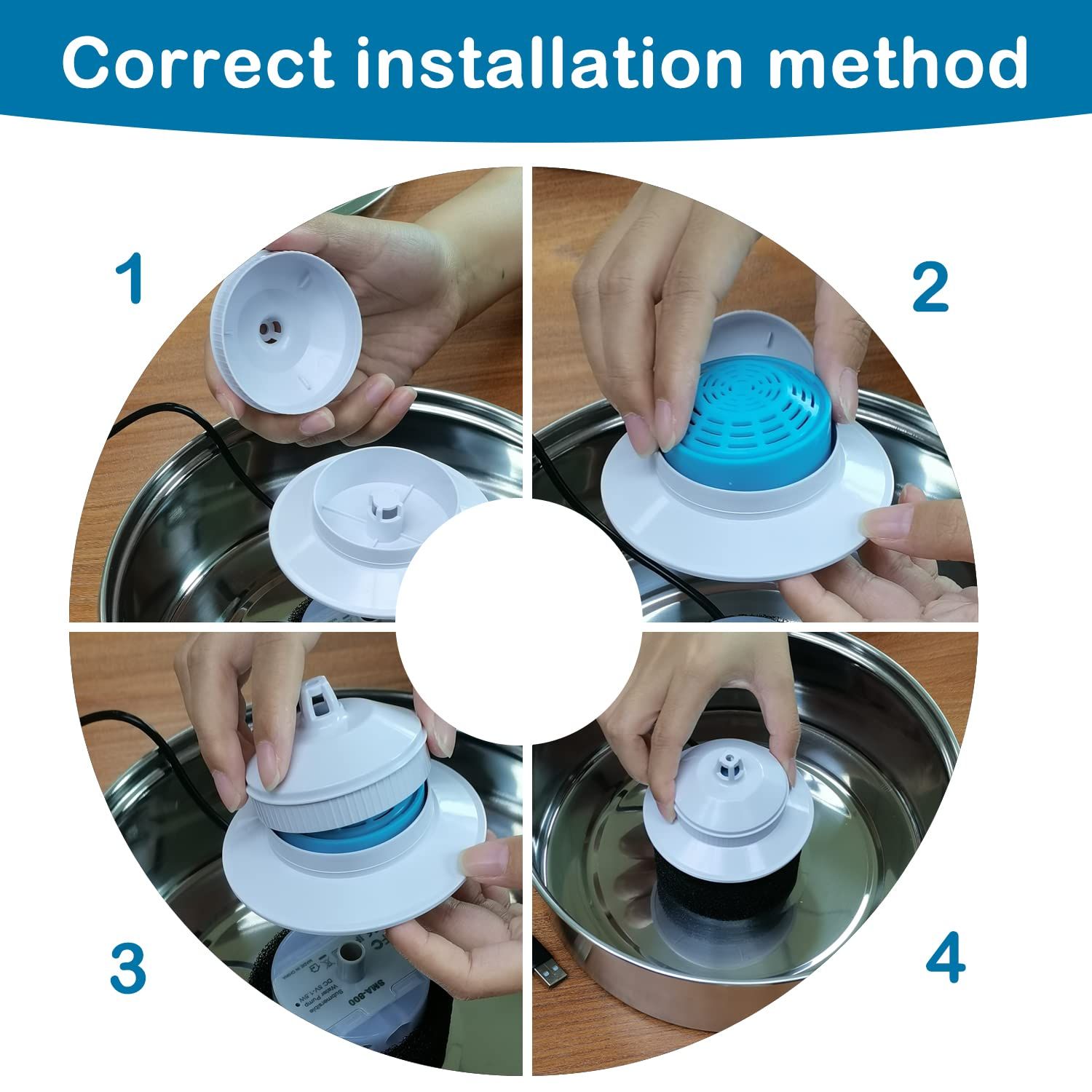 Water Fountain Filters, Fountain Replacement Filters for Automatic Pet Water Dispenser,Pet Water Fountain Replacement Filters โ image 4