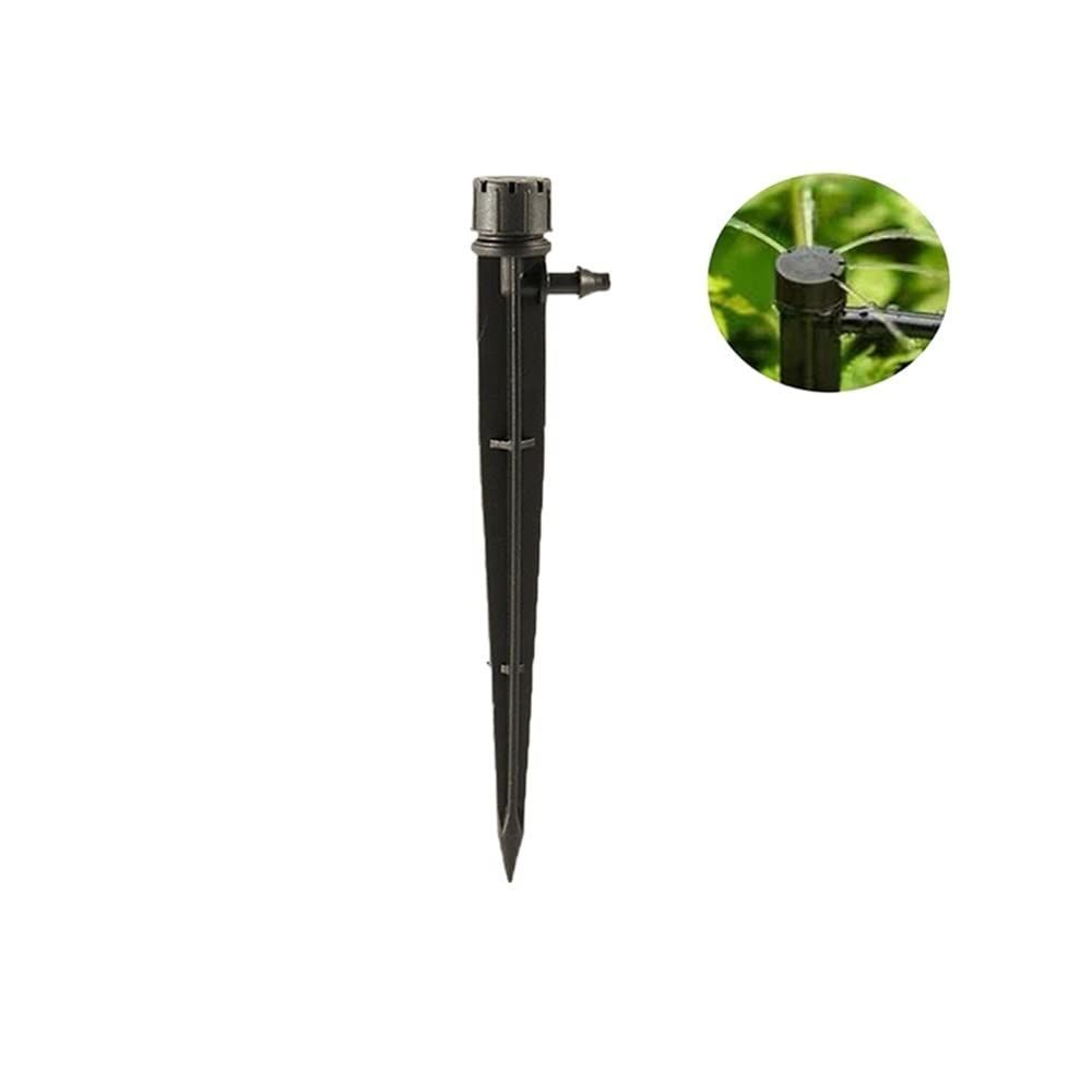 Adjustable Drip Head Landscape Fruit Tree Garden 360 degree Black 8-hole Integrated Rod Irrigation Drip Nozzle β image 5