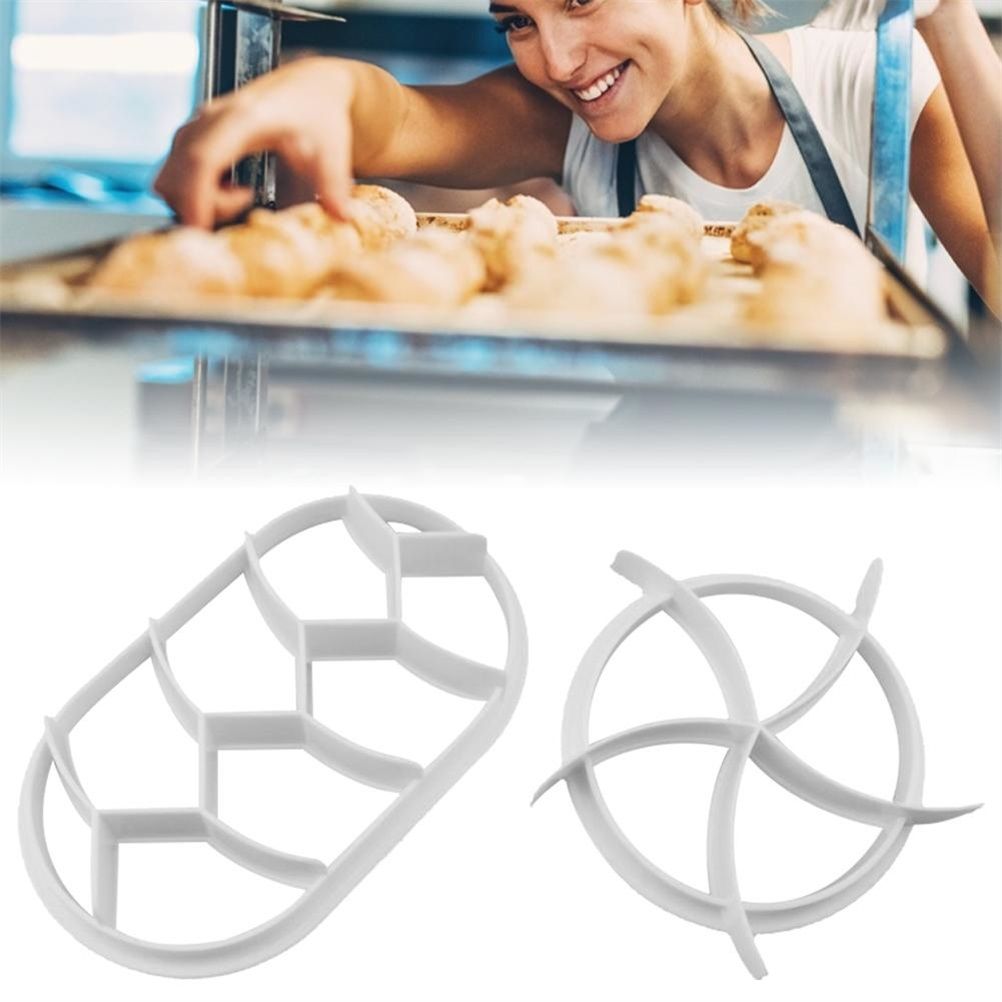 2PCS Dough Press Mold Set Baking Bread Rolls Mold Plastic Pastry Cutters — image 6
