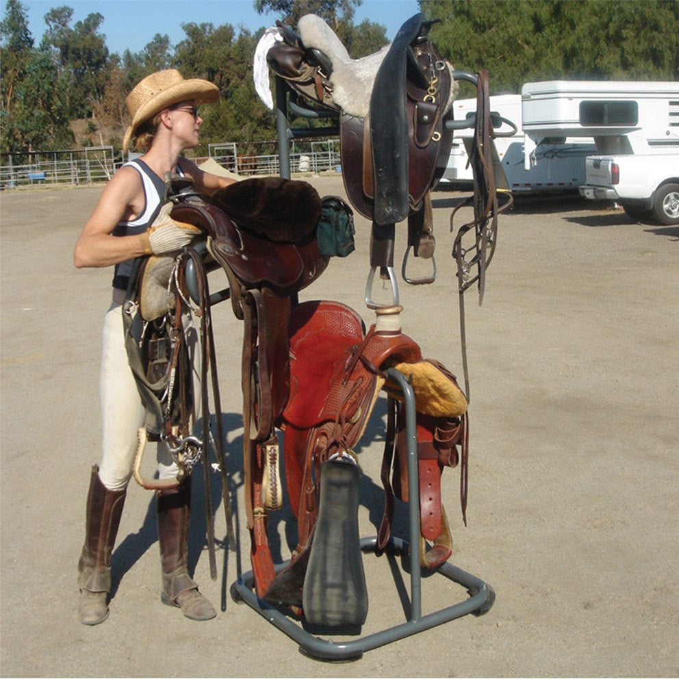 Samland Heavy Duty Three Tier Rotable Saddle Stand Saddle Rack โ image 4