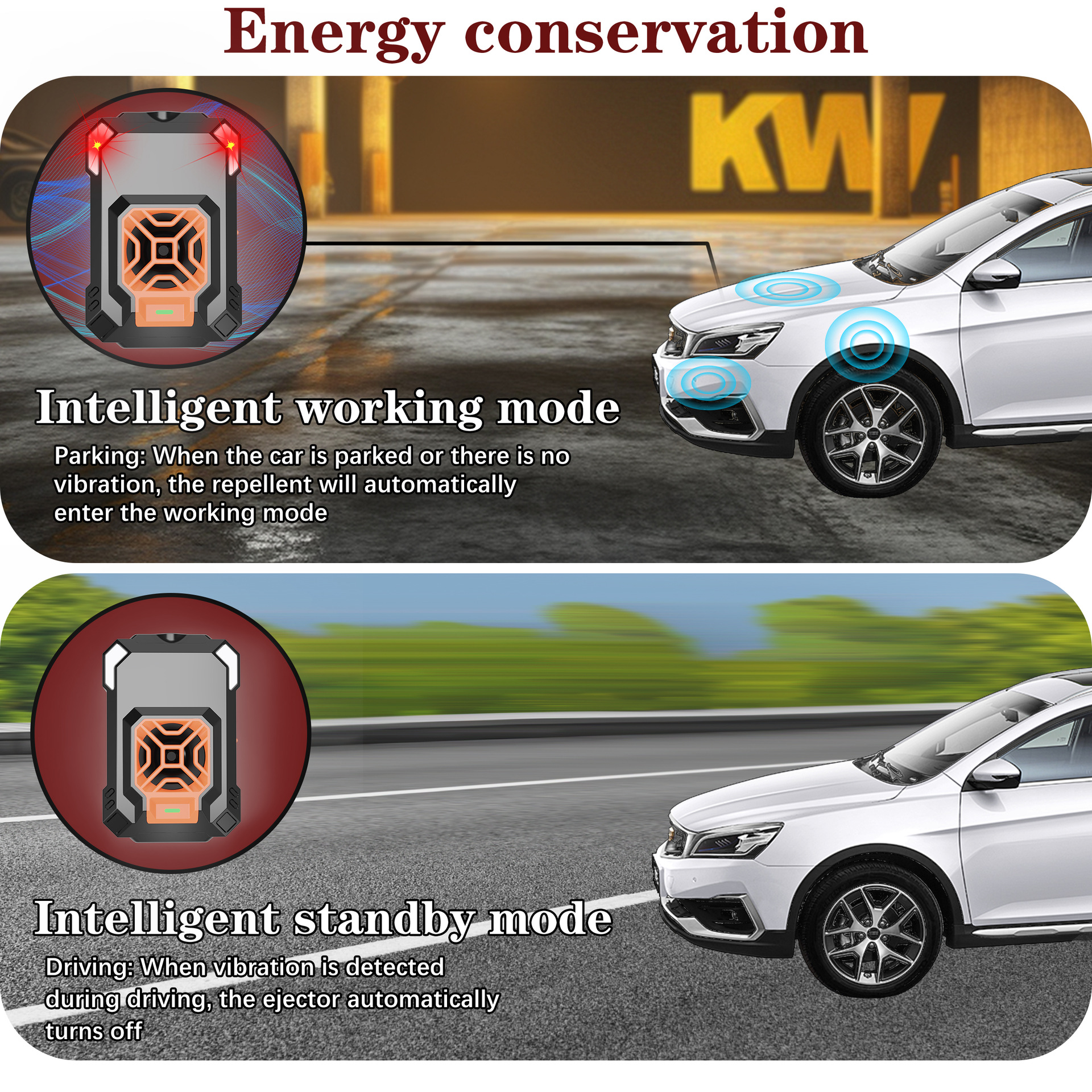 Ultrasonic Car Rat Repellent with LED Flash - Automatic Start-Stop โ image 2