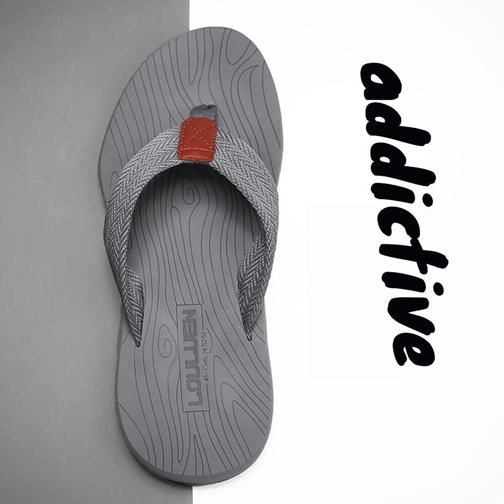 Men's Outdoor Non-Slip Flip Flops, 6 Colors EVA Lightweight Thick-Sole Beach Sandals for Casual & Sports(gray-42)