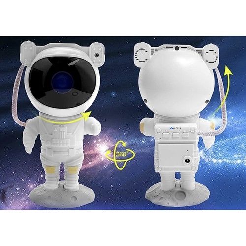 Astronaut Night Light with Remote Control Star Projector Galaxy Light, White — image 5