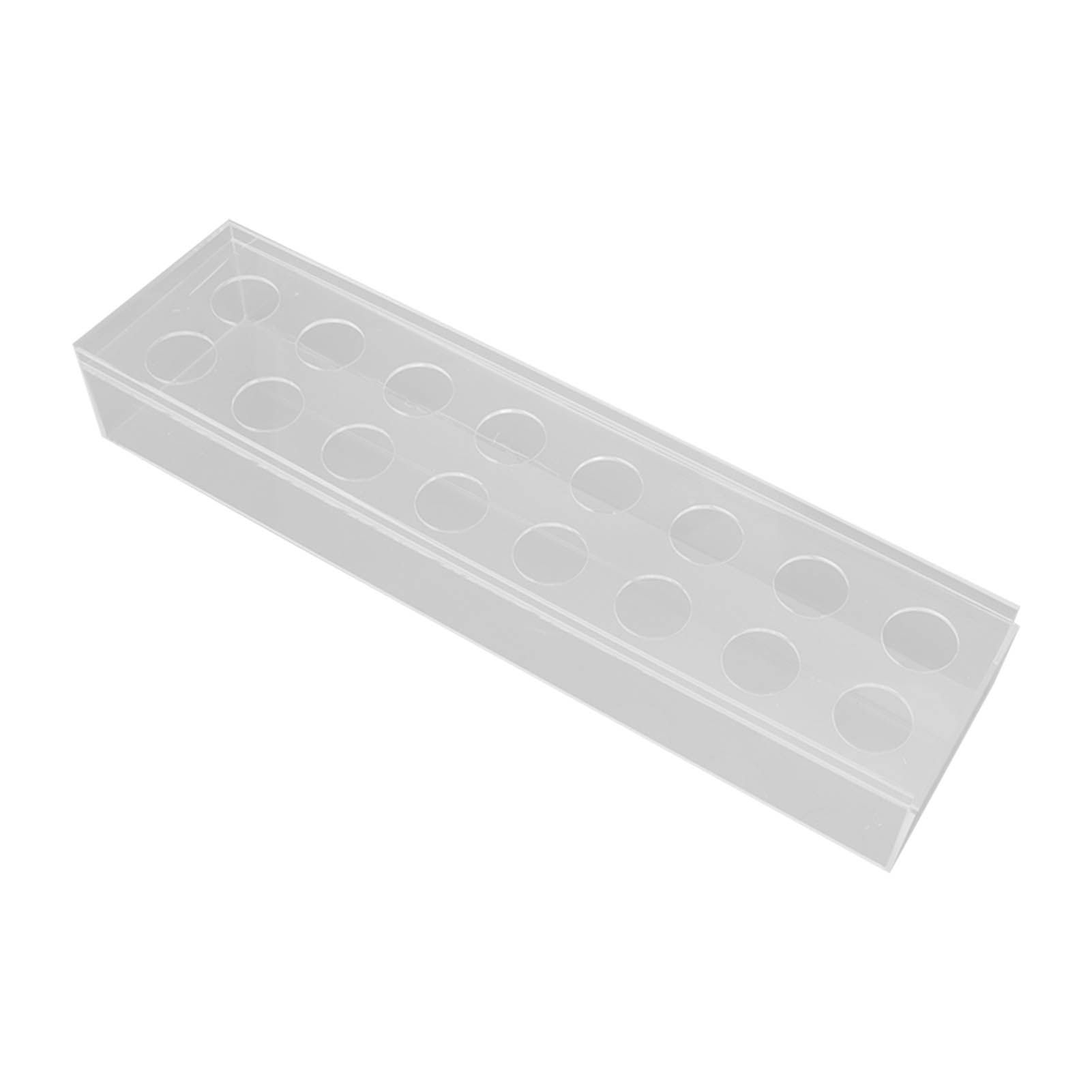 Clear Acrylic Flower Vase Multi Holes Elegant Decorative Long Rectangle Vase for Wedding Home Dining Table Decor 40cm/15.7in — image 2
