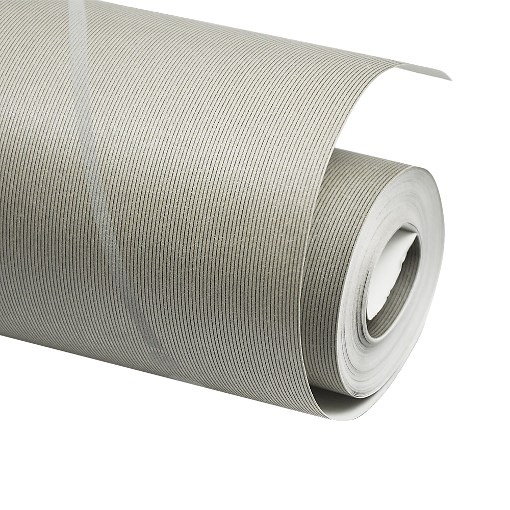 Wallpaper Flocking Simple Curves Non-woven Wall Paper Roll — image 6