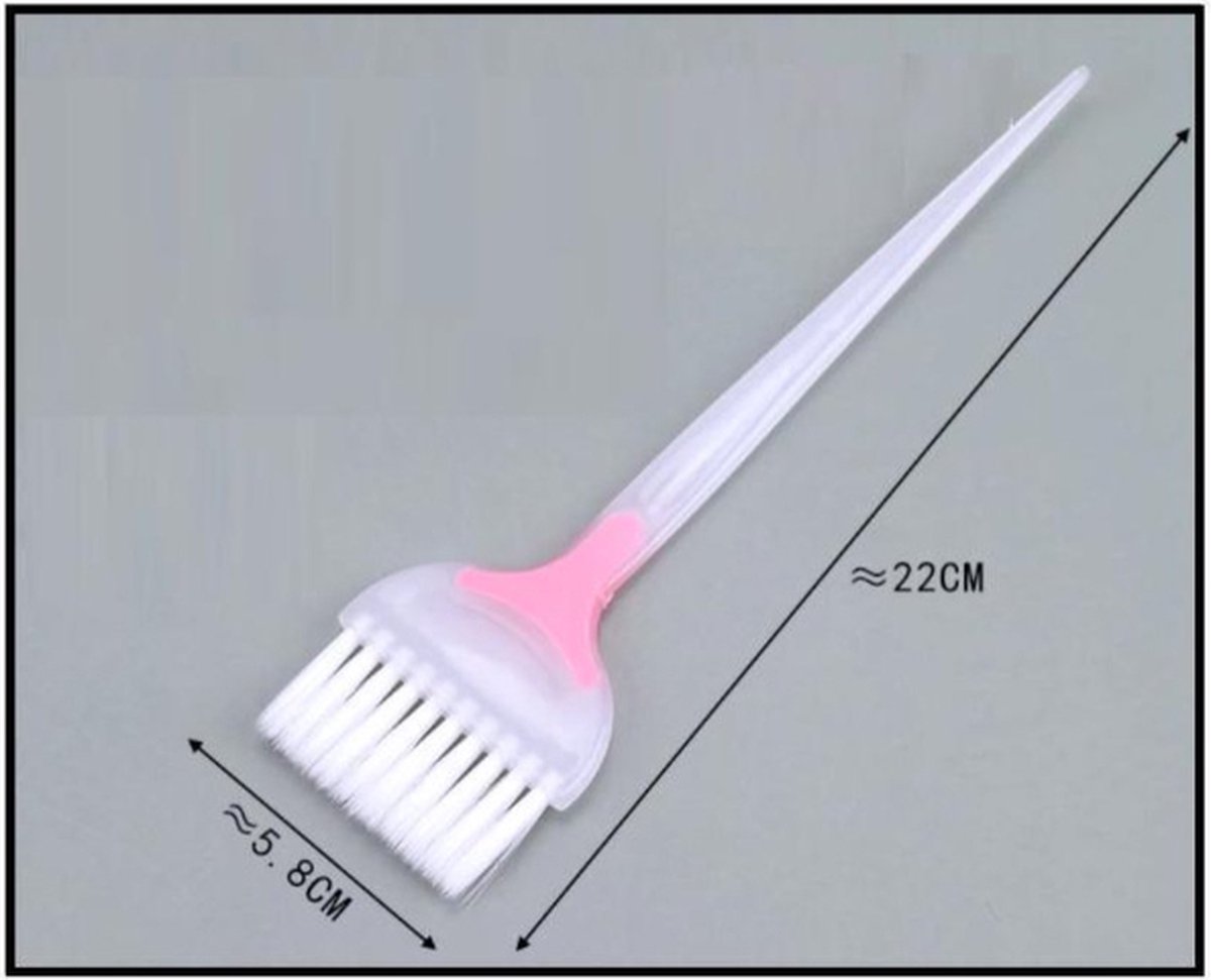 Hair Dye Brush | Paint Brush | For Applying Hair Dye | Hairdresser Accessories | Black/Pink — image 3