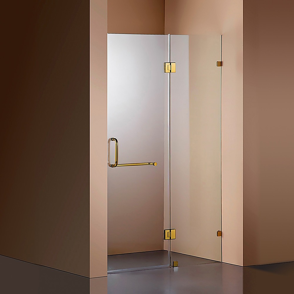 120 x 200cm Wall to Wall Frameless Shower Screen 10mm Glass By Della Francesca — image 2