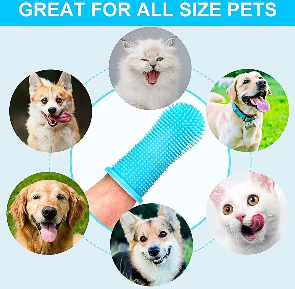 9-Piece Dog and Cat Toothbrush Set with Finger Toothbrushes โ image 6