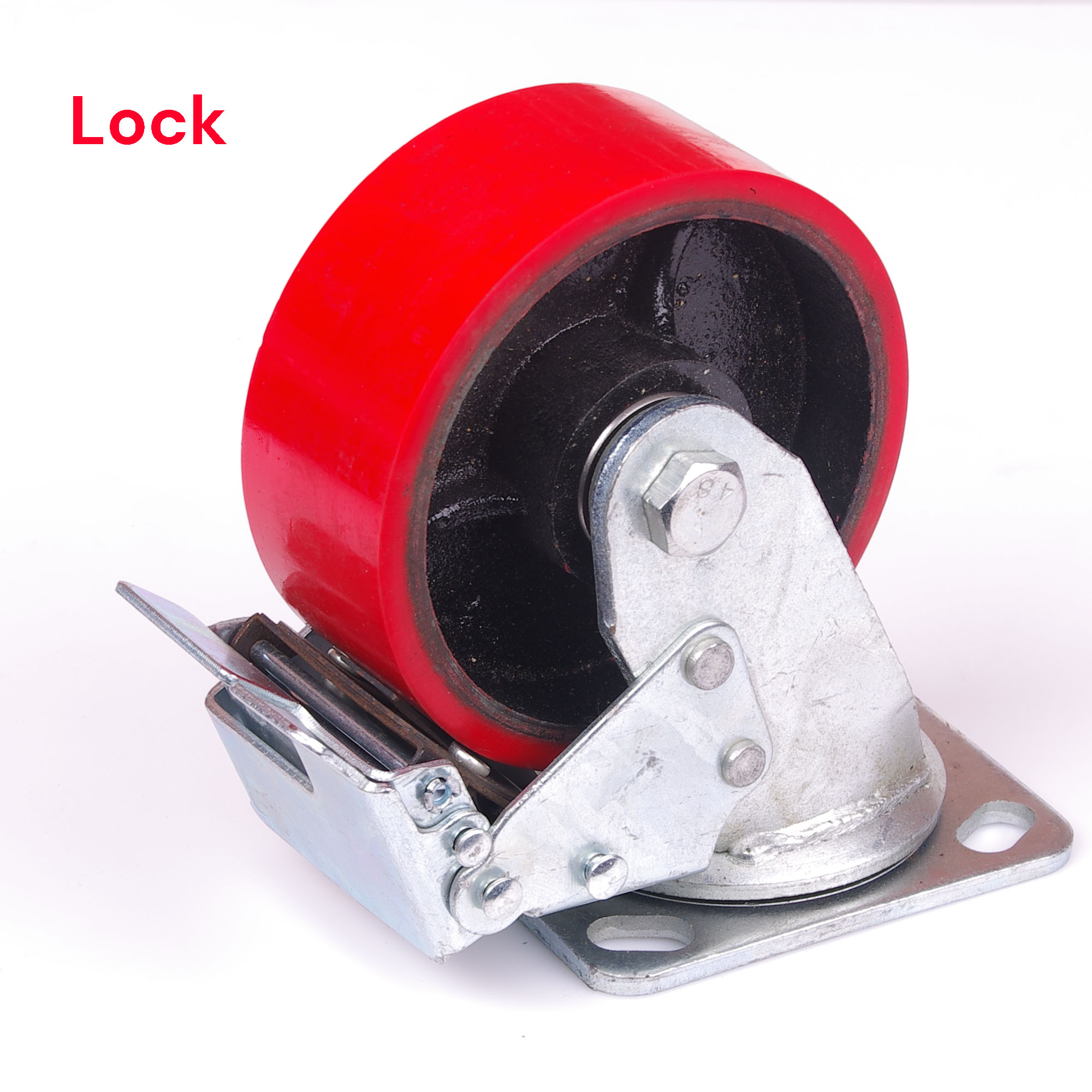 6 inch Industrial 600KG Caster Wheels Swivel with Brake Locking Casters Castor Wheels Cart Furniture Workbench โ image 2