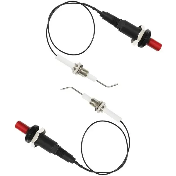 3 Pack Universal Piezo Ignition Kits with Ceramic Electrodes and Wires for Gas Grills, Stoves and Fireplaces, Black and White, 30 cm — image 2