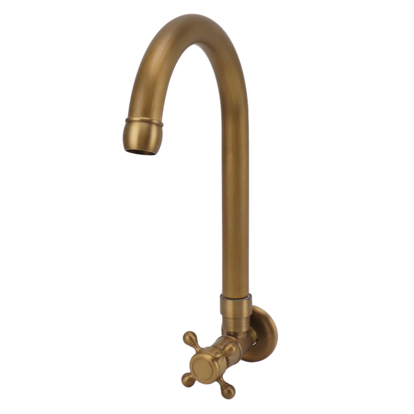 Garden Outdoor Faucet Antique In Wall Frost Crack Prevention 360 Degree Rotation Single Cold Water Faucet Tap Round Mouth โ image 4