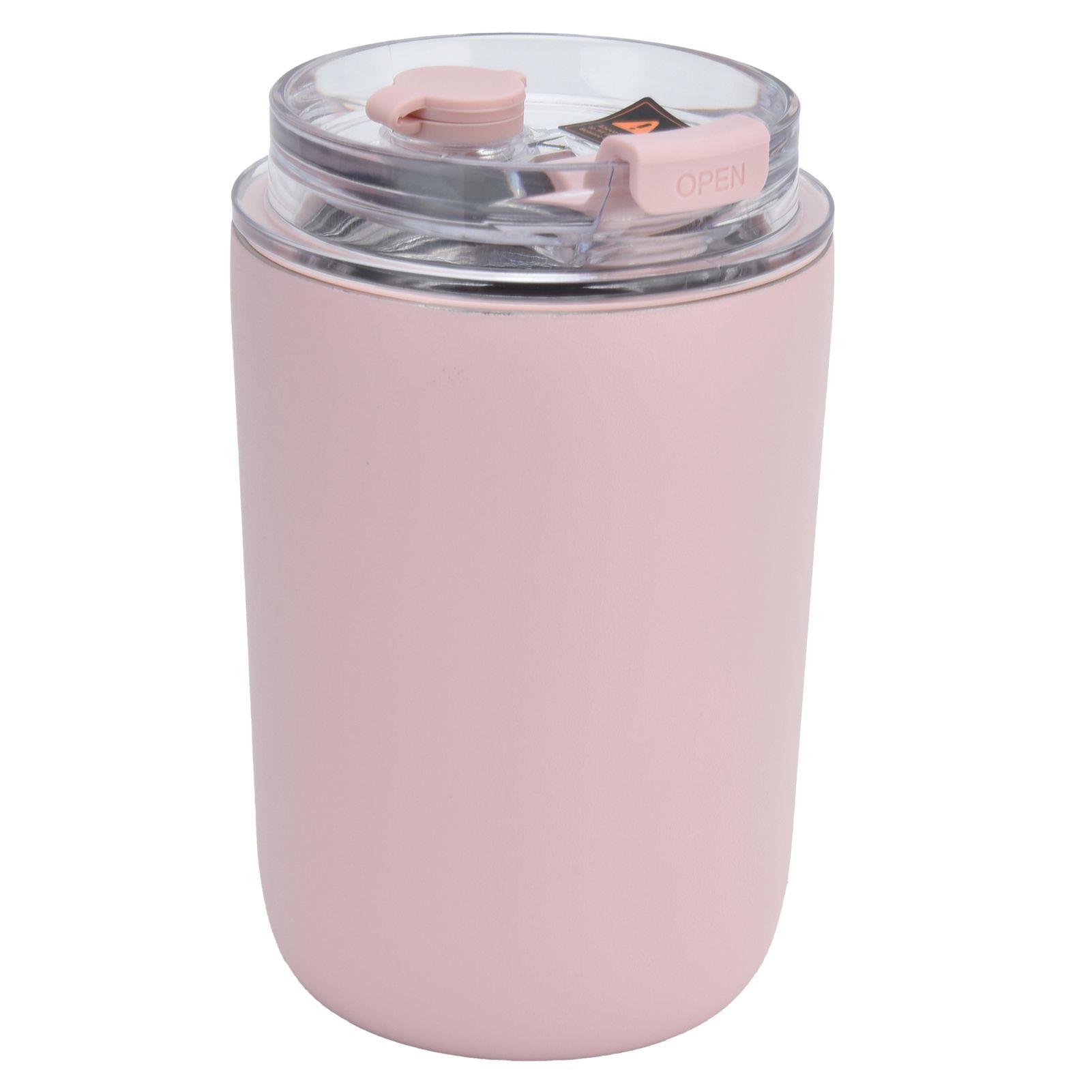 280ml Coffee Cup Household Portable Large Capacity Silicone Stainless Steel Vacuum Flask for Birthday GiftPink โ image 3
