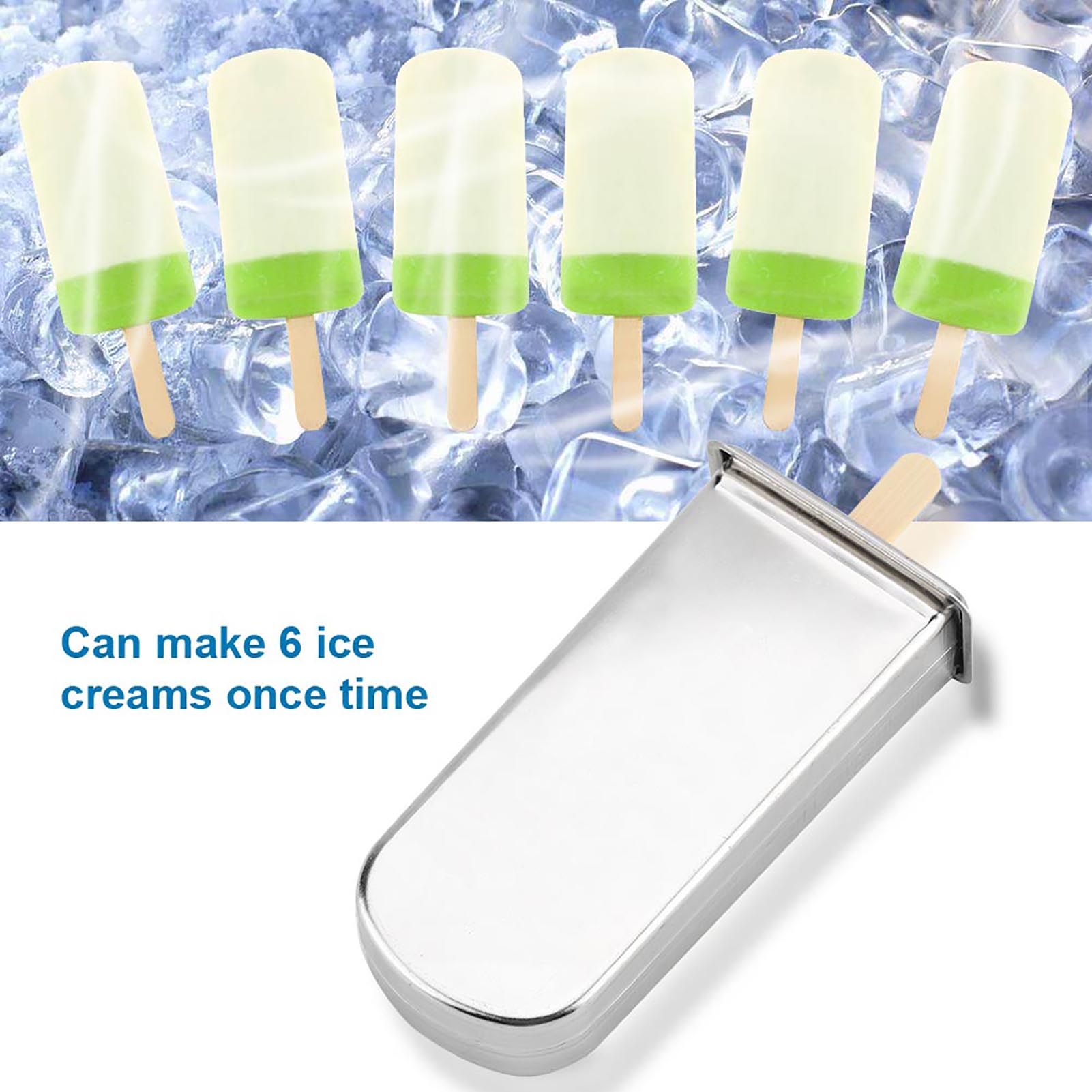 Stainless Steel Molds Ice Cream Industrial Home Kitchen DIY Ice Pop Mould Maker Tool(4#) โ image 6