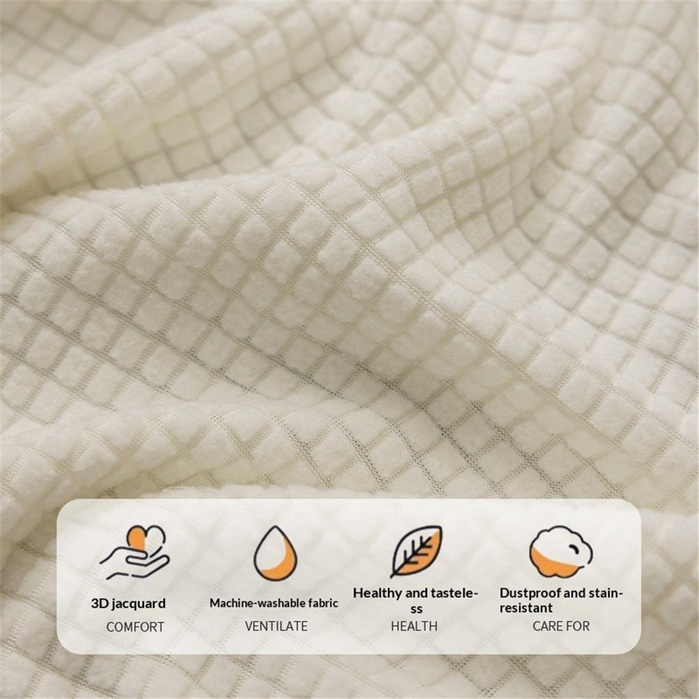 Air Conditioner Cover 29.5-37.7 Inch Knitted Elastic Cloth Dustproof for Wall-Mounted Units Split Indoor AC Covers(beige) — image 5