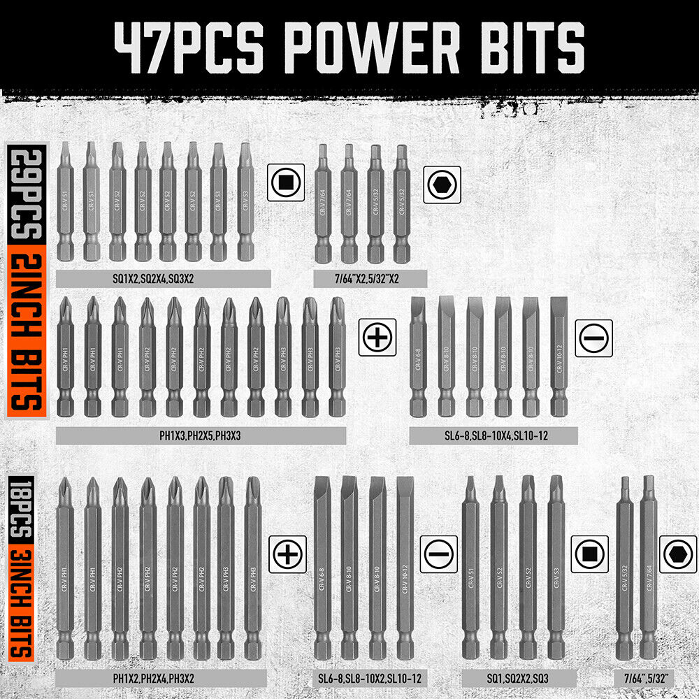 219-Piece Combination Security Bit Set Screw Driver Bit Tamper Proof Torx Box — image 4