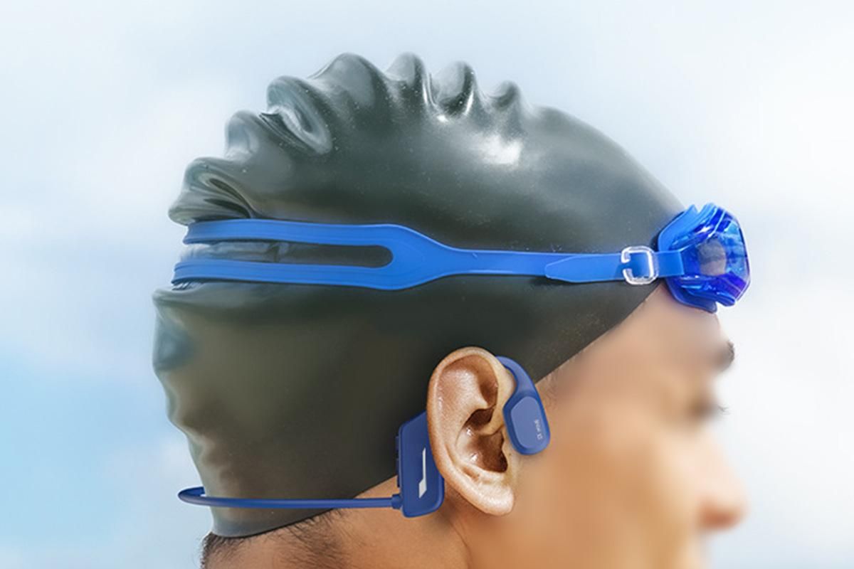 Bone Conduction Headphones Bluetooth Waterproof Sports Headset for Running Cycling Walking - Blue โ image 4