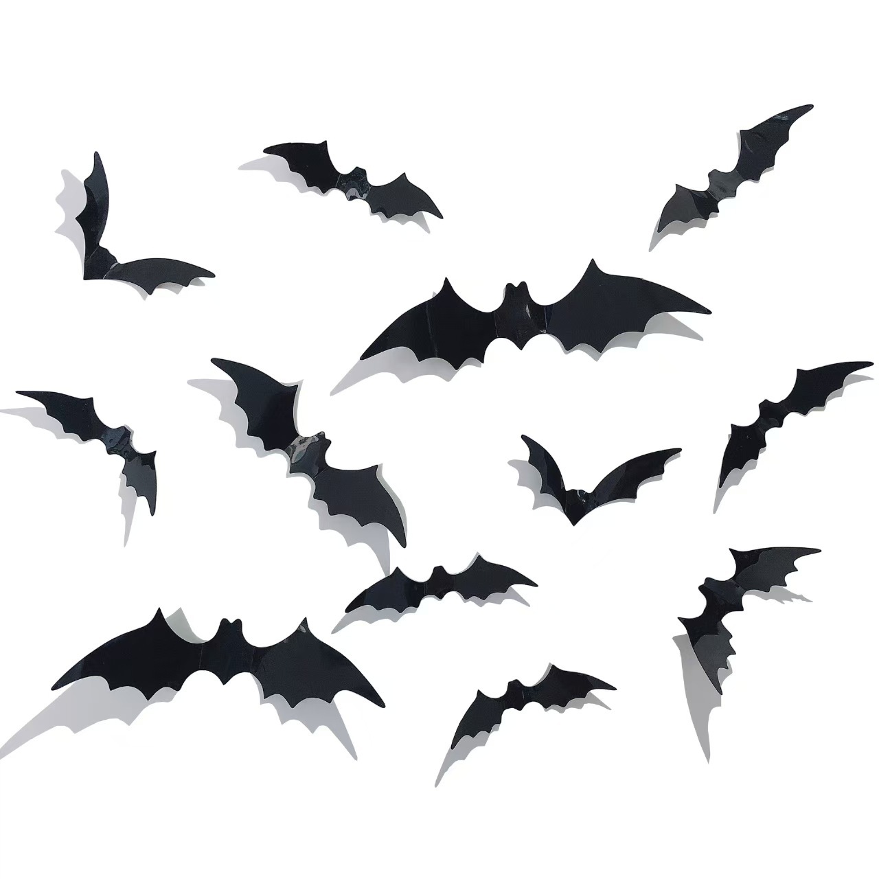 Halloween Bat Wall Stickers - Removable Spooky Decor Decals — image 2