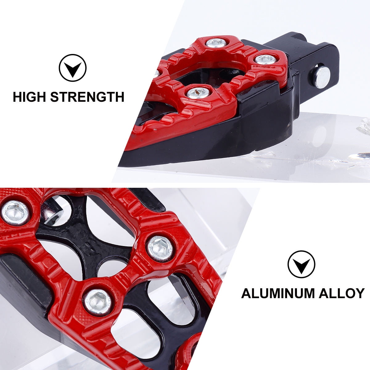 Aluminum Alloy Pedal Red 1 Pair — image 2