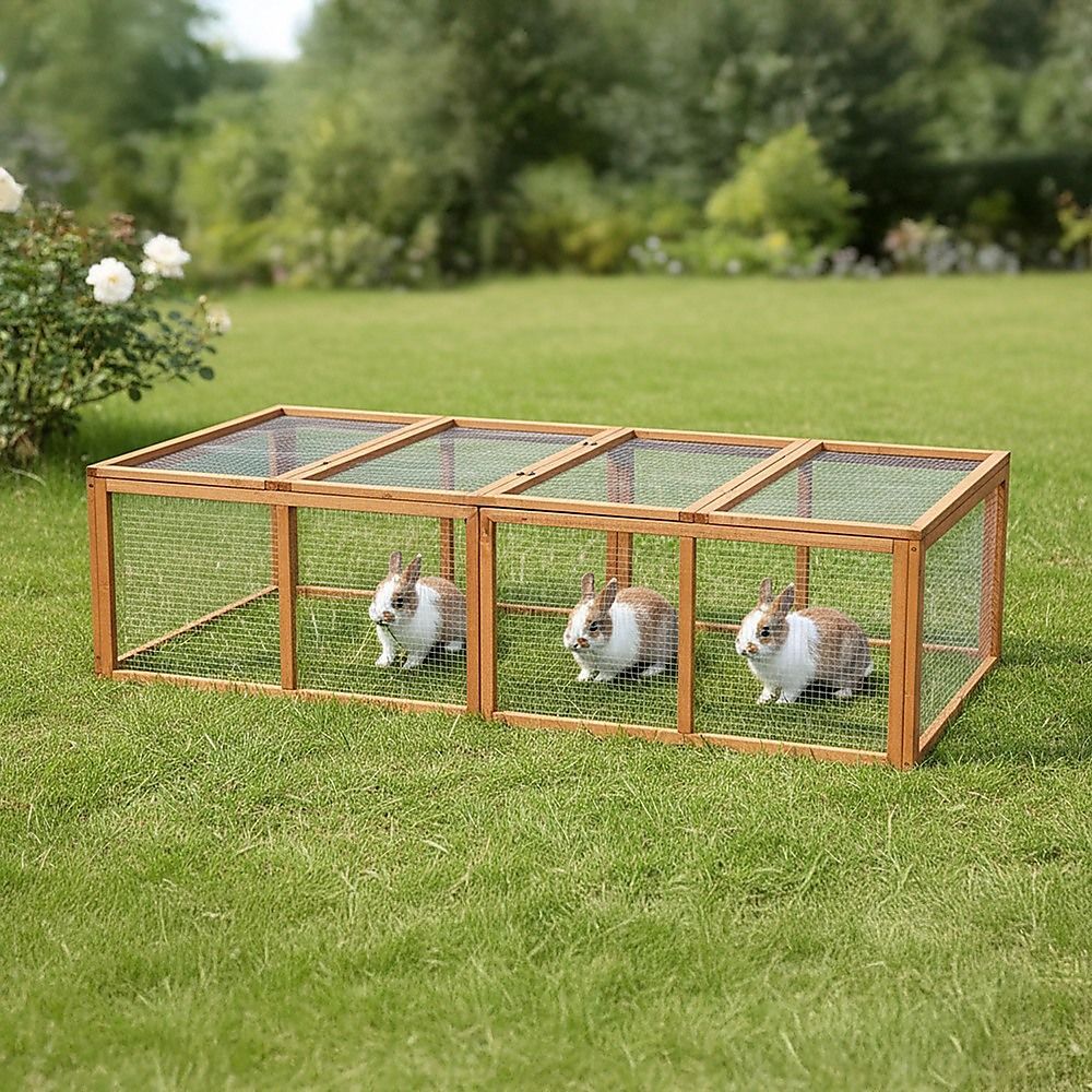 Chicken coop LARGE Run Guinea Pig Cage Villa Extension Rabbit hutch house pen — image 2
