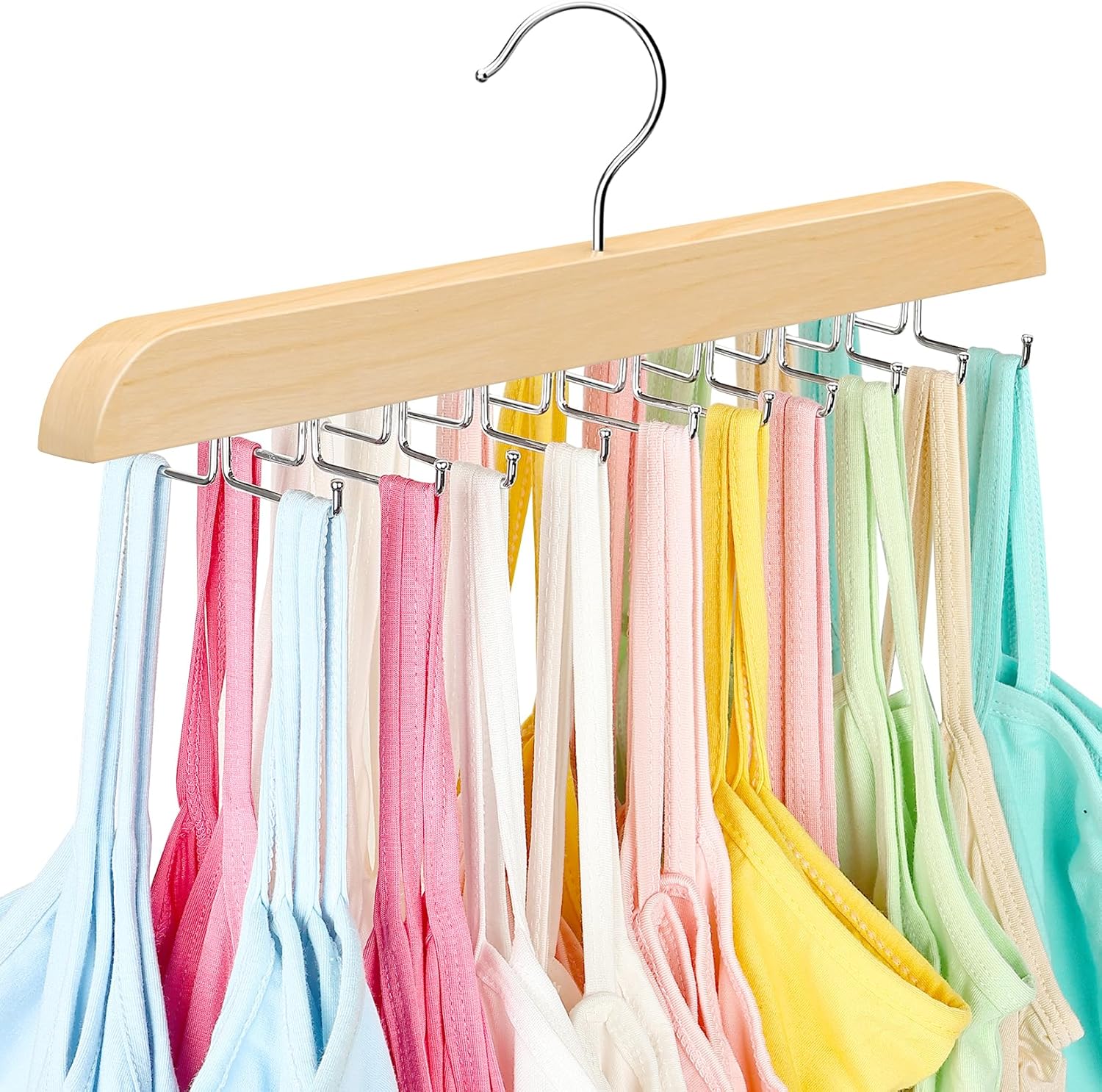 Clothing Hanger Organizer 1 Piece 20 Hooks Large Capacity BH Hanger/Coat Hanger for Wardrobe Storage Space Saving 360 Degree Rotation Foldable Metal Hooks