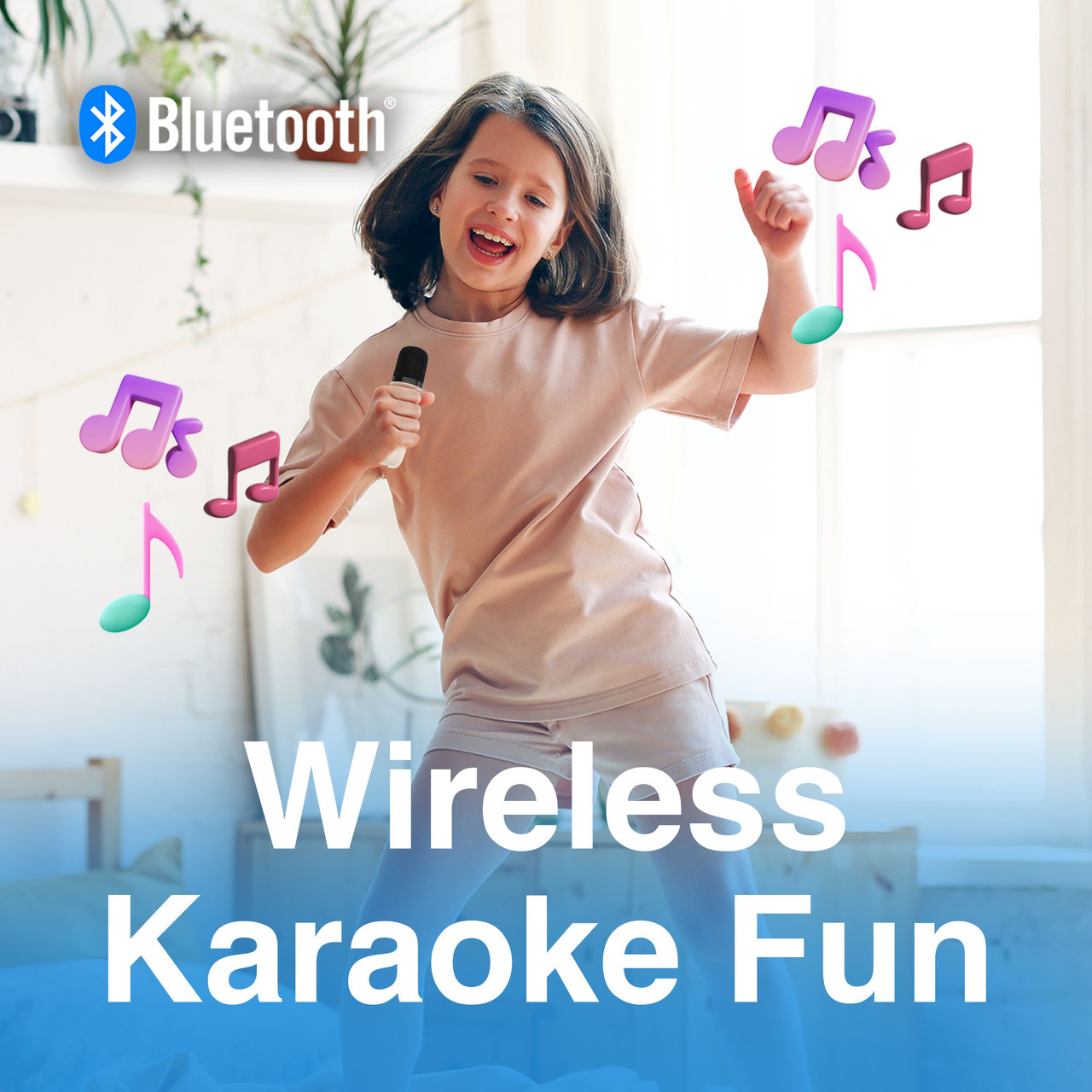 Laser Infinity Karaoke Speaker with Wireless Mic — image 5