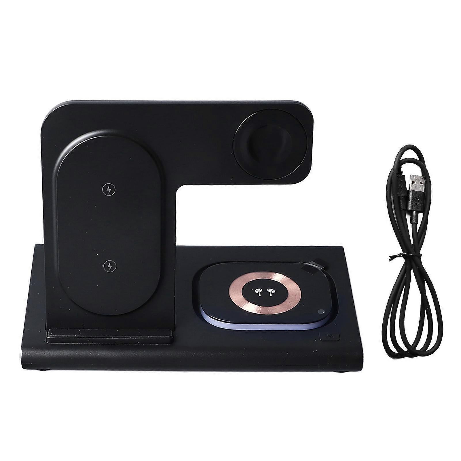 25W 3-in-1 Wireless Charging Station for iPhone, Home & Office, Black — image 2