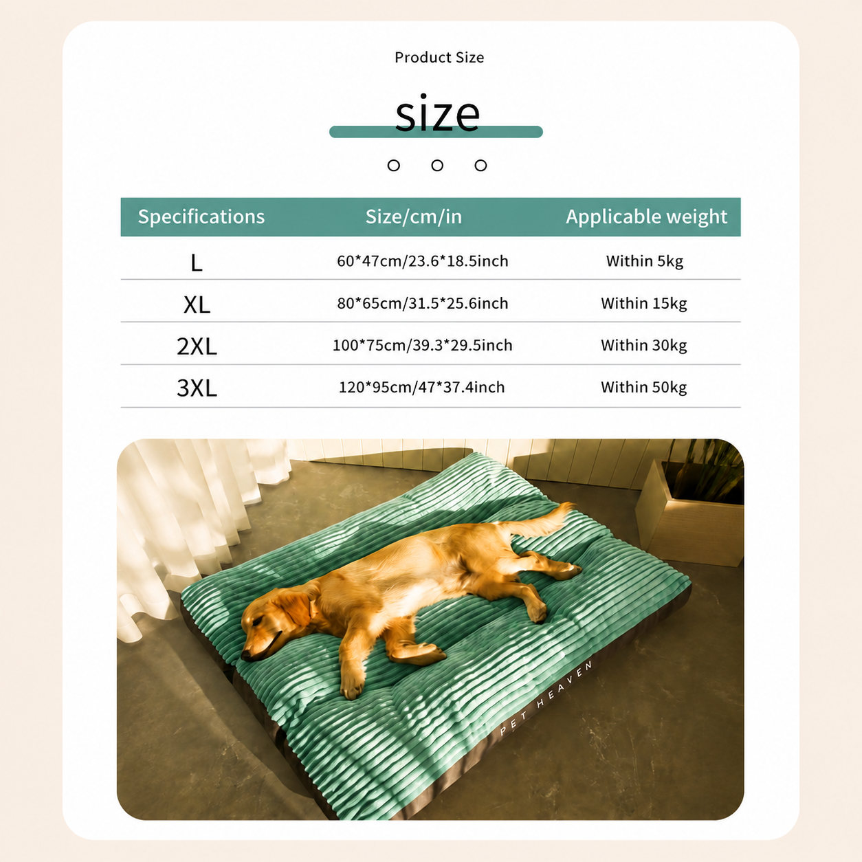 Luxuriously Soft and Thick Pet Sleeping Mat, Removable Washable Cover with Waterproof Non-Slip Base — image 2