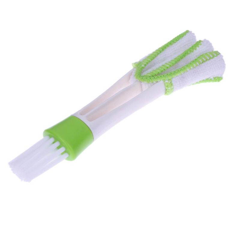 Window Blinds Brush Groove Cleaning Pocket Brush Dual for Car Vent Air Conditioner Cleaner Window Keyboard Cleaner Tool
