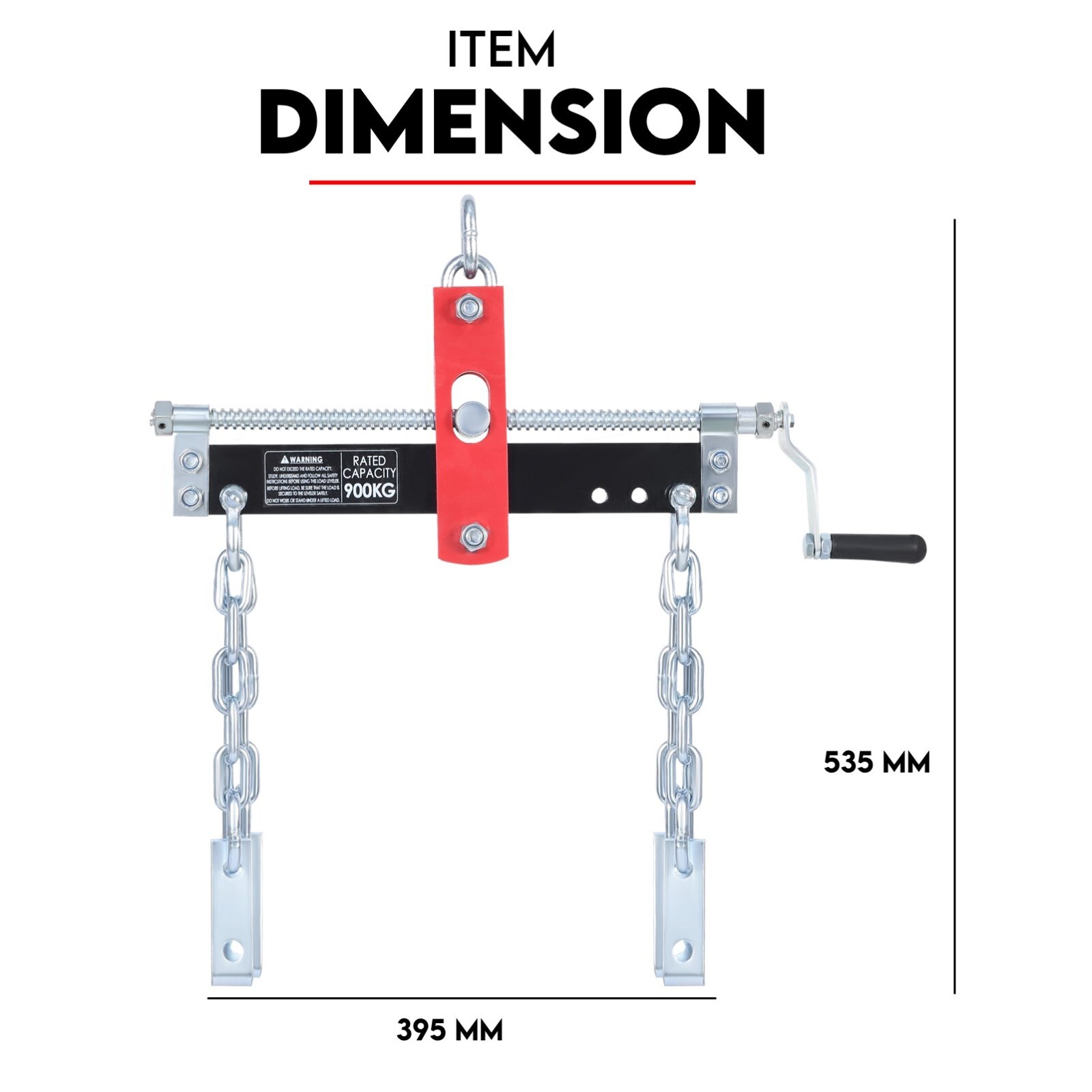 Engine Leveler Balancer Load Shop Crane Hoist Chain Lift Loading Leveller 2000lb - 907kg — image 3