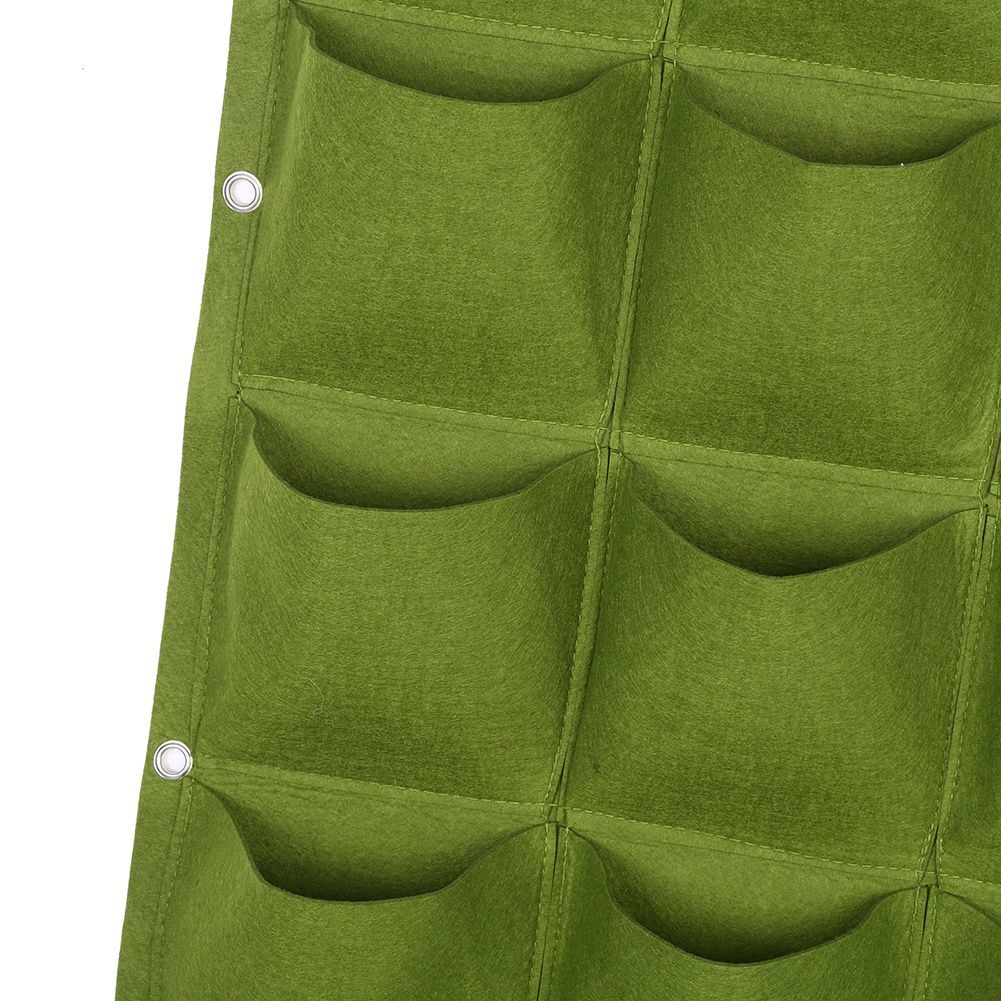 Planting Bag Garden Balcony Wall Vertical Flower Plants Hanging Planter (18 Pockets) โ image 2