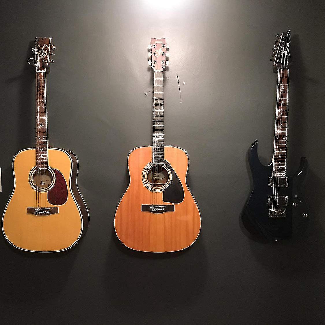 Guitar Hanger Wall Mount 5-Pack Black with Screws Compatible with Guitars — image 5