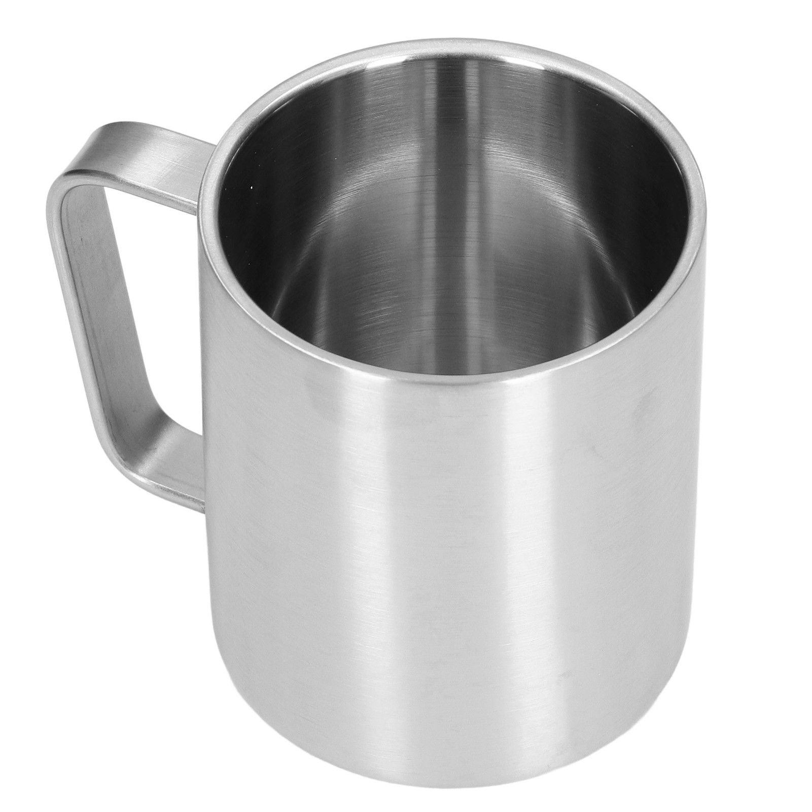 Stainless Steel Cup 300ml Capacity Double Layer Ergonomic Design Texture With Handle Coffee Mug — image 2