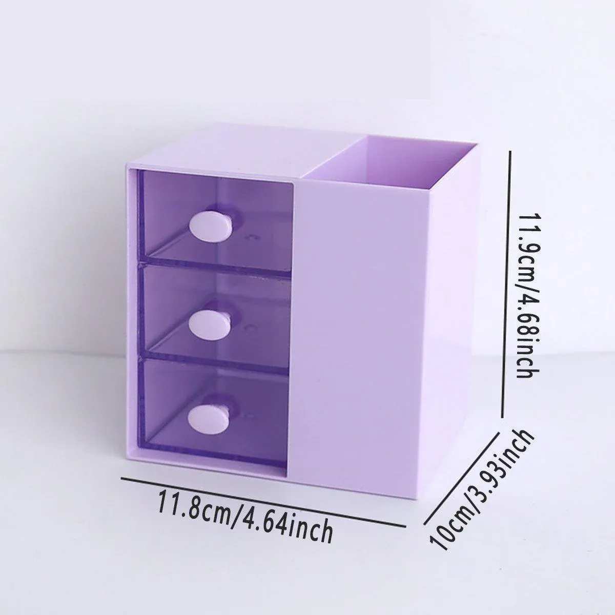 2IN1 Pumping Pen Container Storage Box Cosmetic Drawer Office Organizer Box โ image 3