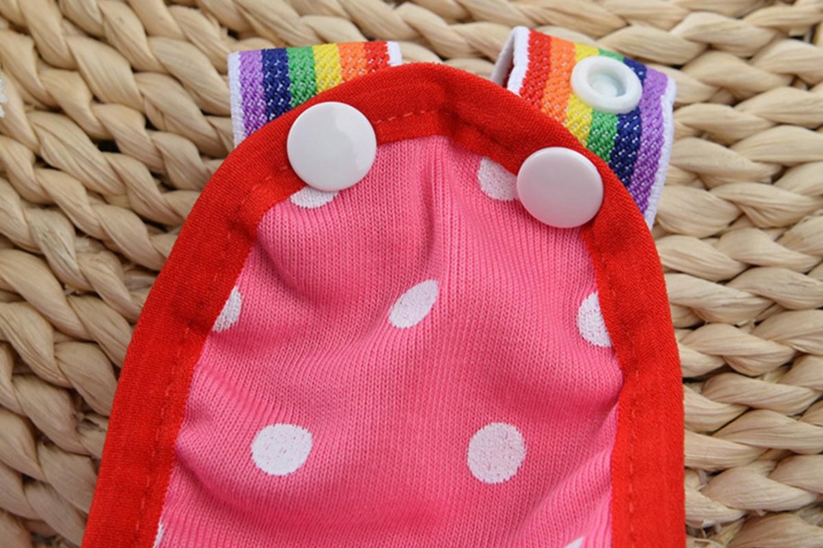 Cute Harness Female Dog Sanitary Pants Reusable Menstrual Diaper-Pink L โ image 3