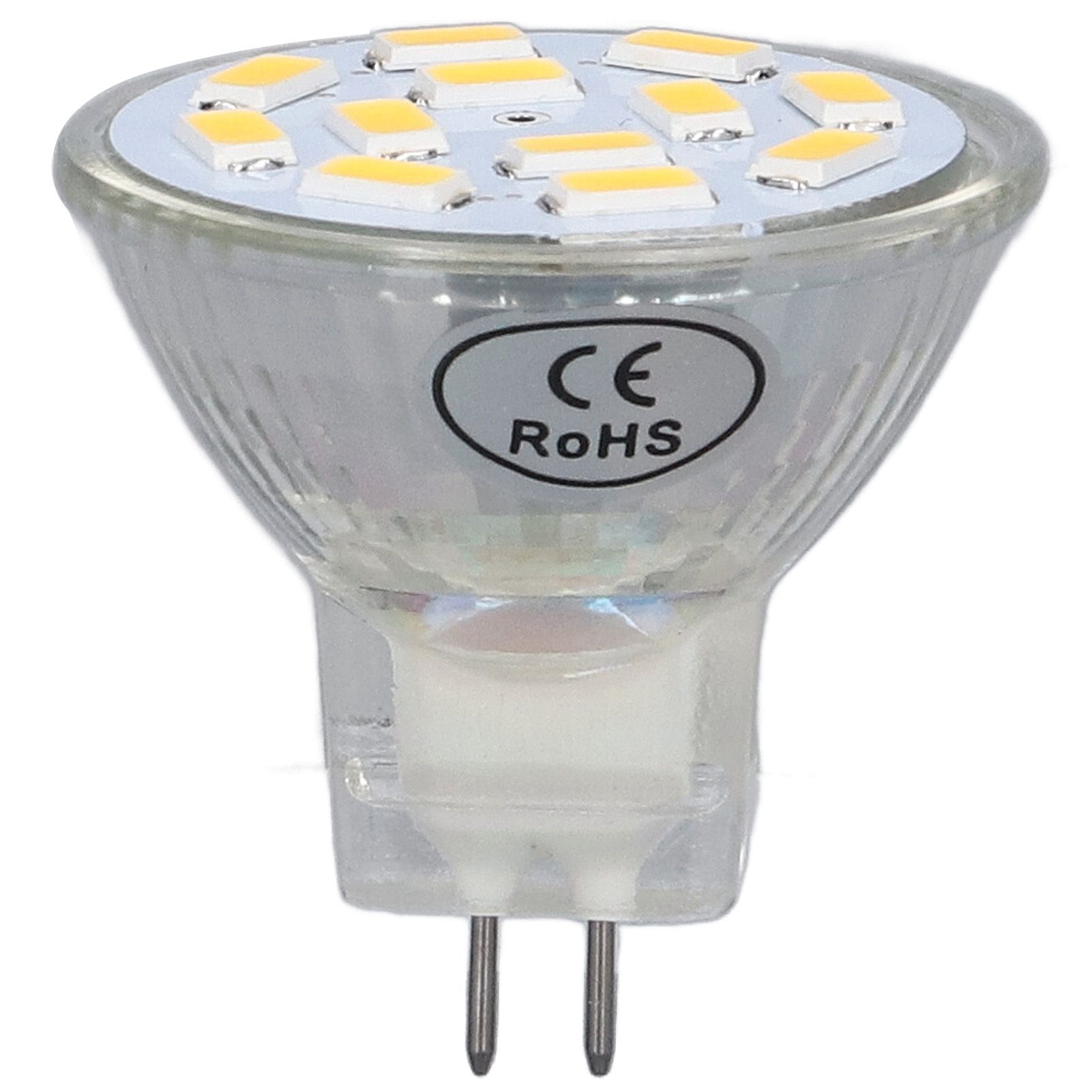 4PCS MR11 12LED Light Bulb 4W 400LM Double Pin Base Landscape Spot Light Bulb for Bedroom DC12VWarm White โ image 3