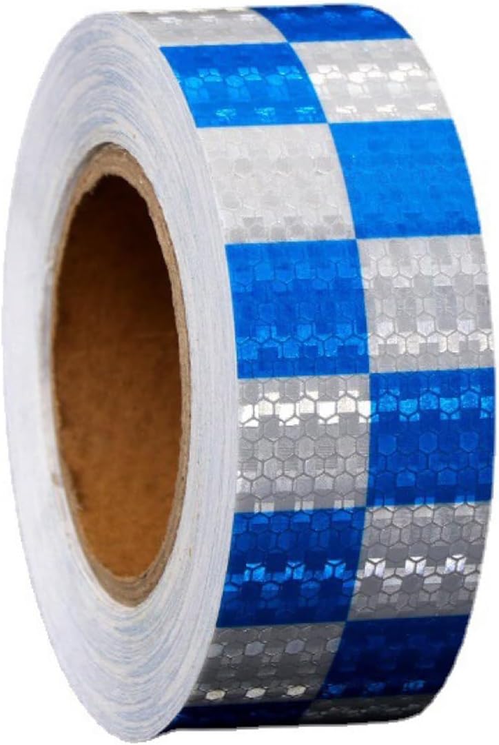 Reflective strips - Reflective tapes - 3 m x 50 mm - Reflective warning tape - Reflective tape - Outdoor - Waterproof - Fluorescent tape - Transport safety