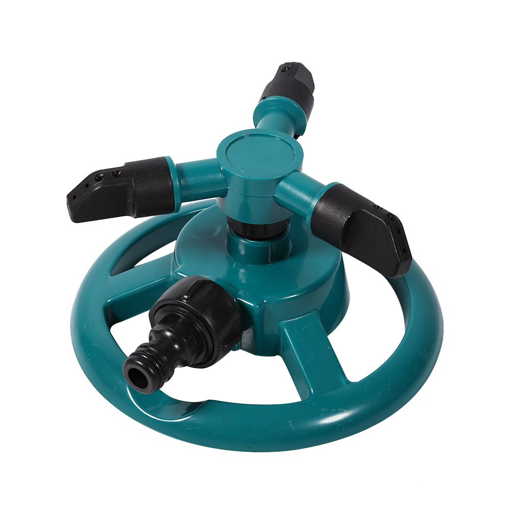360° Fully Circle Rotating Watering Sprinkler Irrigation System 3 Nozzle Pipe Hose for Garden — image 2