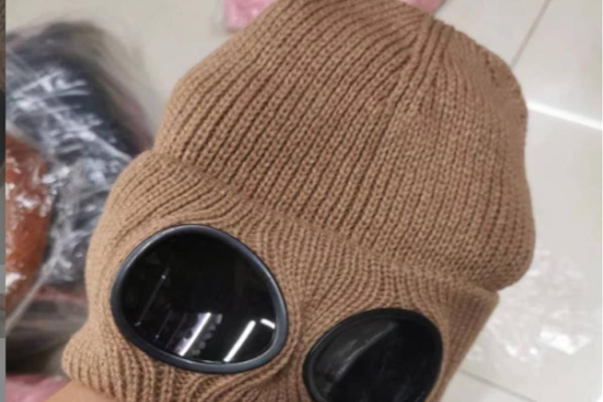 Winter Ski Hat with Goggles - Thermal Knit Beanie for Men & Women - Khaki โ image 2