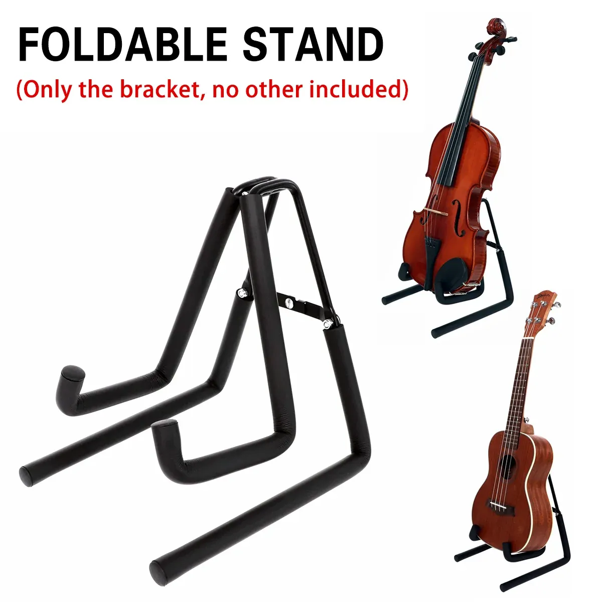 Violin Stand Small Guitar Stand Foldable Portable Adjustable Guitar Holder — image 6