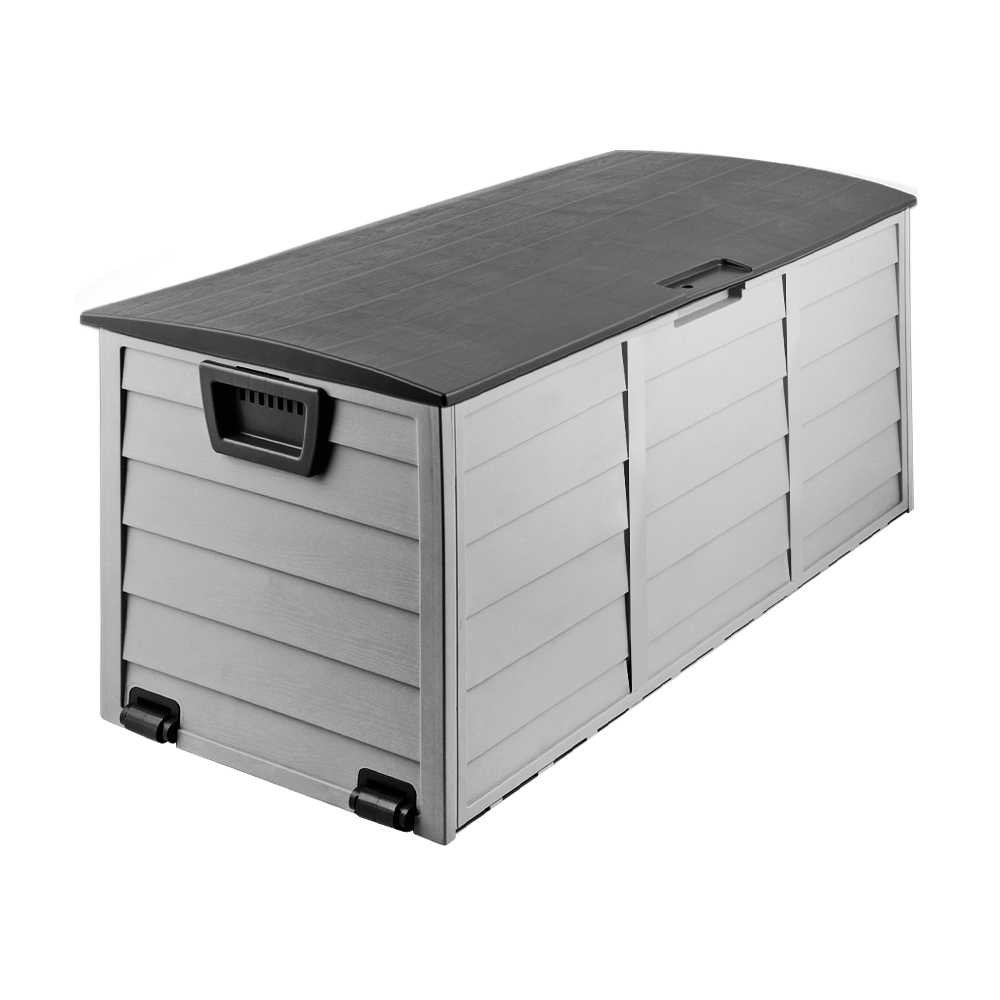 Gardeon Outdoor Storage Box 290L Lockable Organiser Garden Deck Shed Tool Black โ image 4