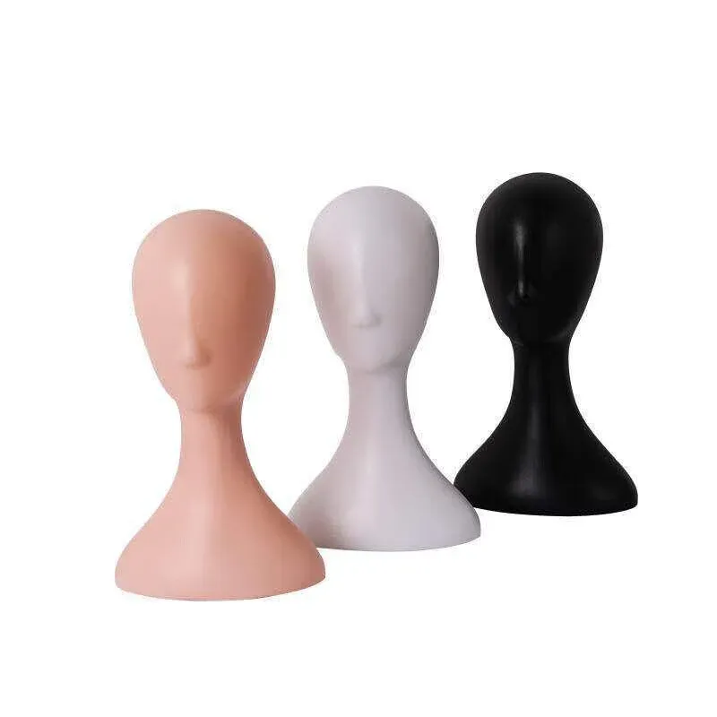 Display Stand Female Mannequin Head for Wig Hat Scarf Hair Model - Natural โ image 3
