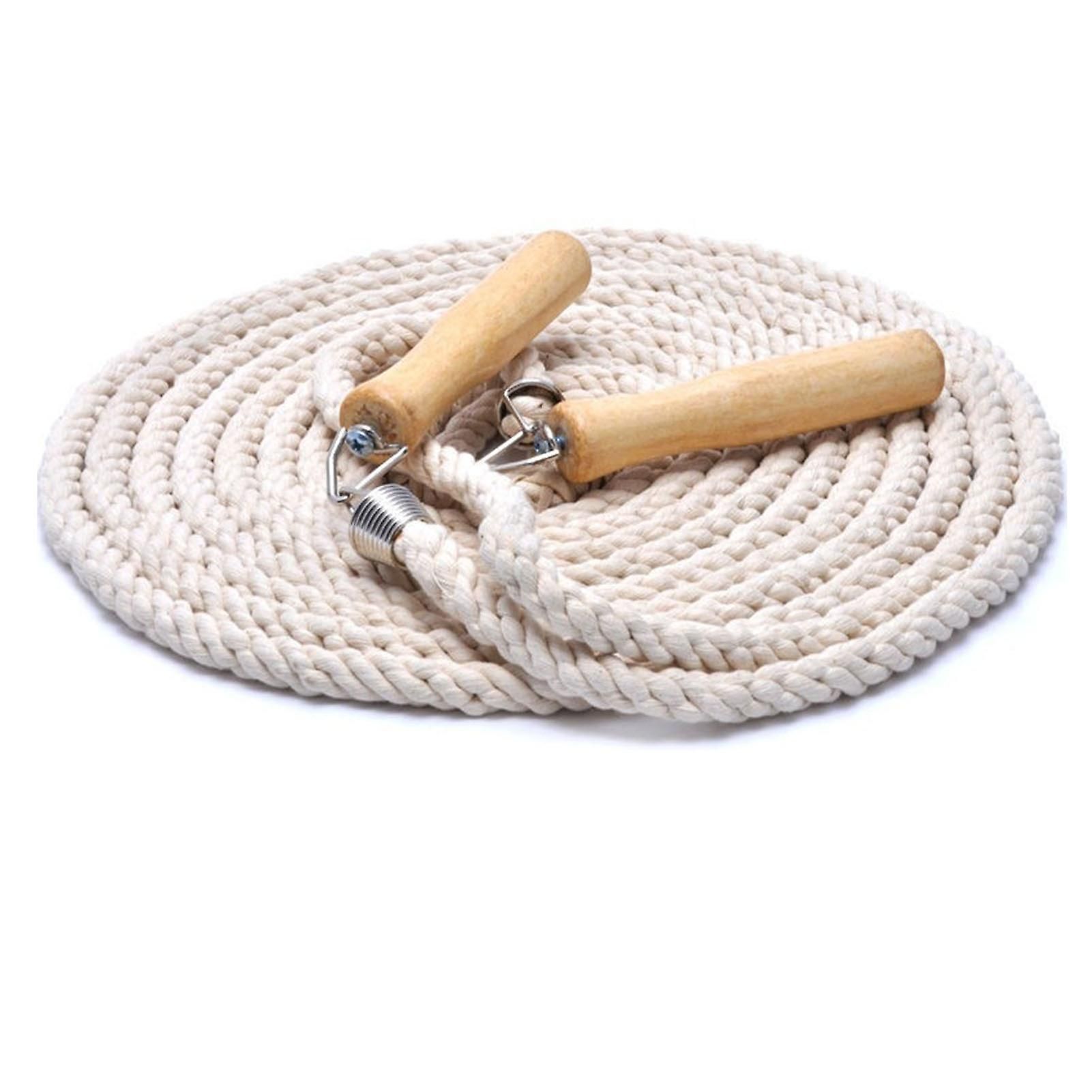 Wooden Handle Long Jump Rope, Adjustable Cotton Twine Skipping Rope for Team Games, School Sports, Playground Activities & Fitness - 10m โ image 5