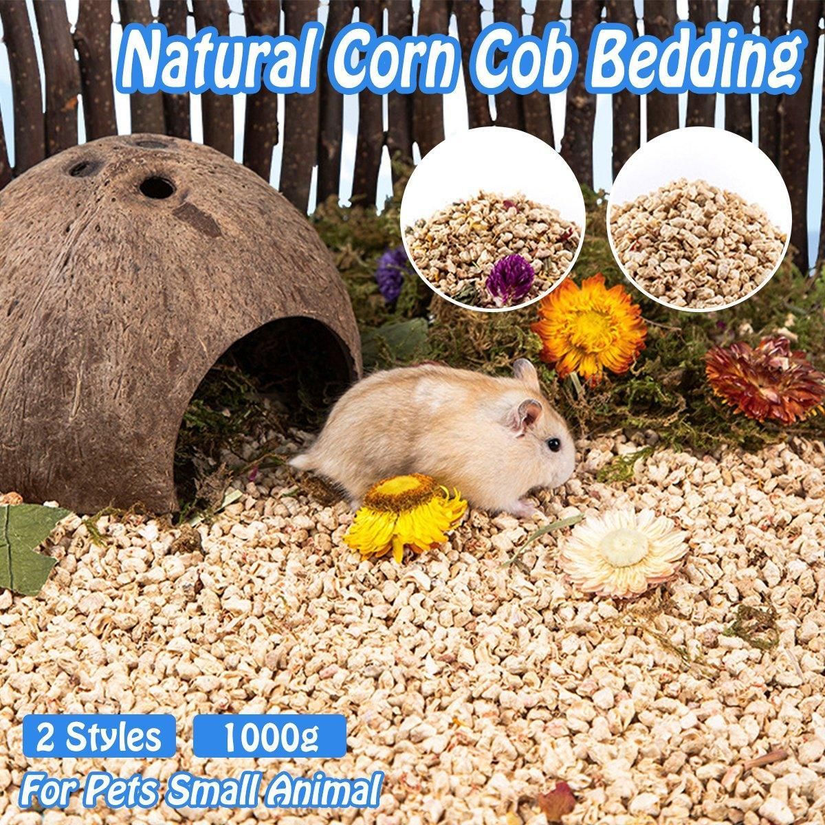 Plants Corncob Bedding Nest Pad for Hamster Rabbit Hedgehog Small Pet Supplies - Corn Cob Litter — image 2