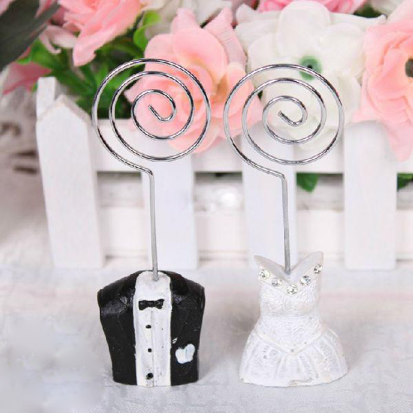 50 Piece Pack of 25 Bride 25 Groom Wedding Name Card Place Stand - Wedding Table Decoration Bomboniere Favour Gift โ image 3