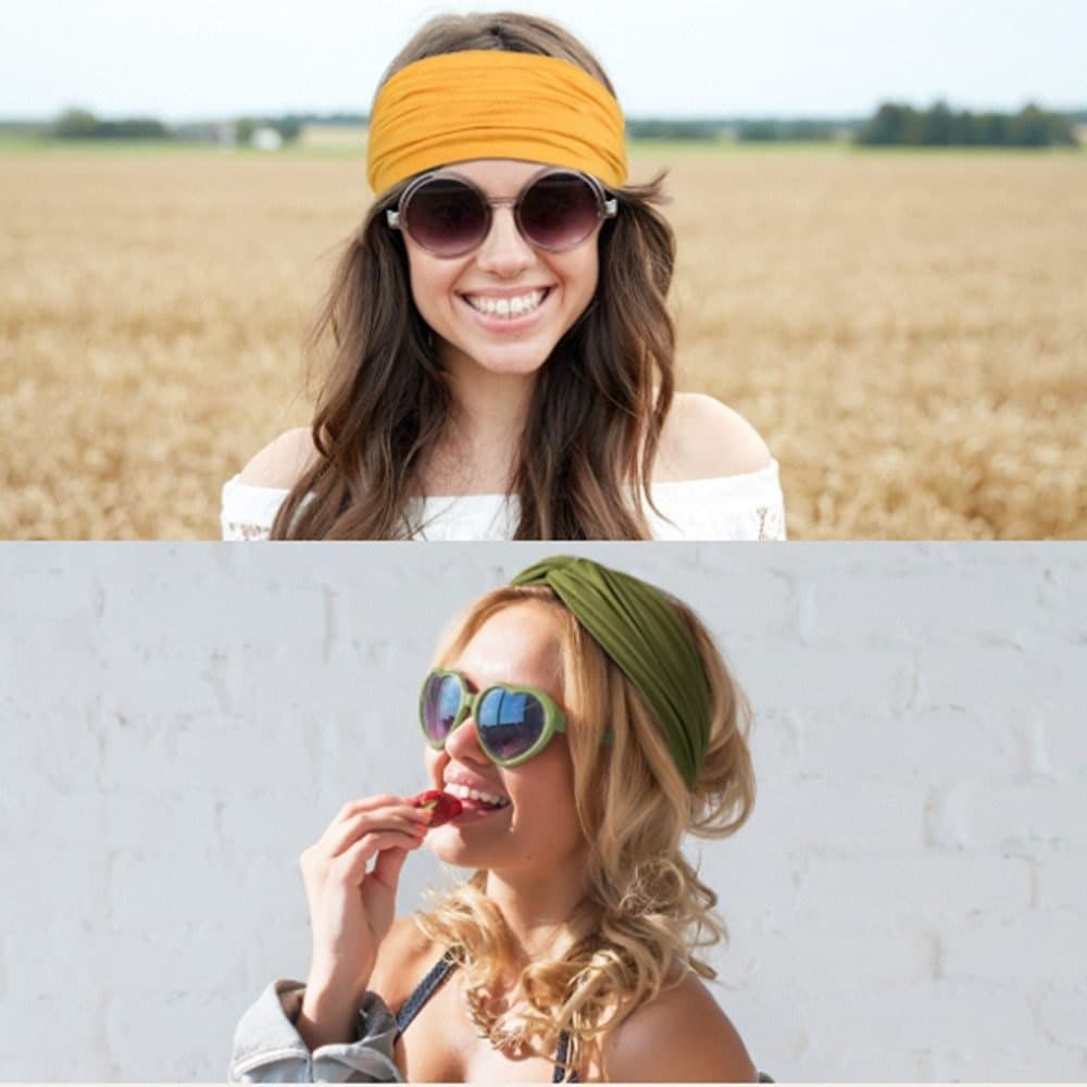 4 pcs Elastic Hair Band Headband for Yoga Training, Patterned — image 6