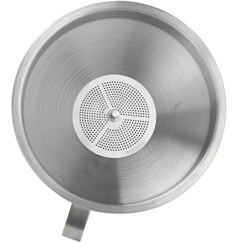 5" Food Grade Stainless Steel Kitchen Funnel With Removable 200 Mesh Filter And Handle Strainer Funnel For Oils, Juice — image 3