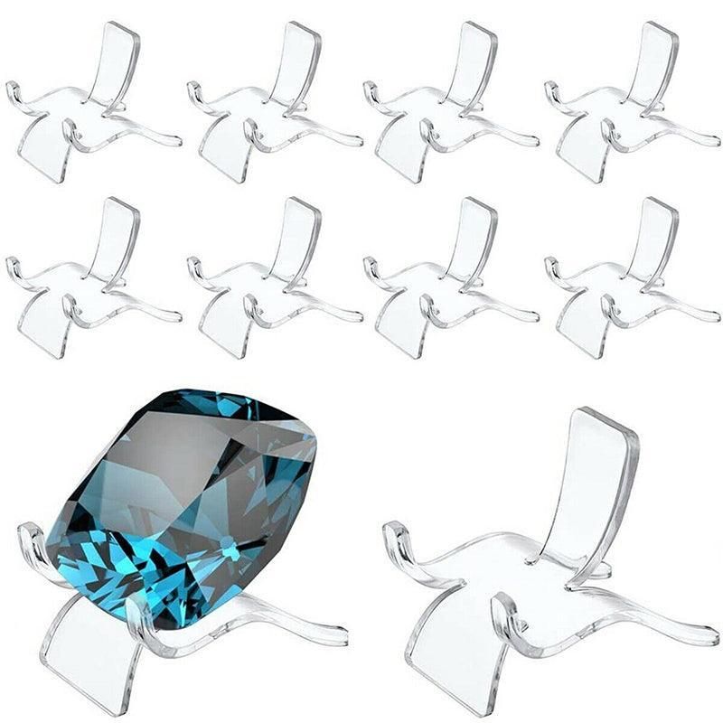 10pcs Acrylic Display Stands for Crystals Minerals Geodes Jewellery Ornament Holder - S 3.8X3X3.5cm — image 4