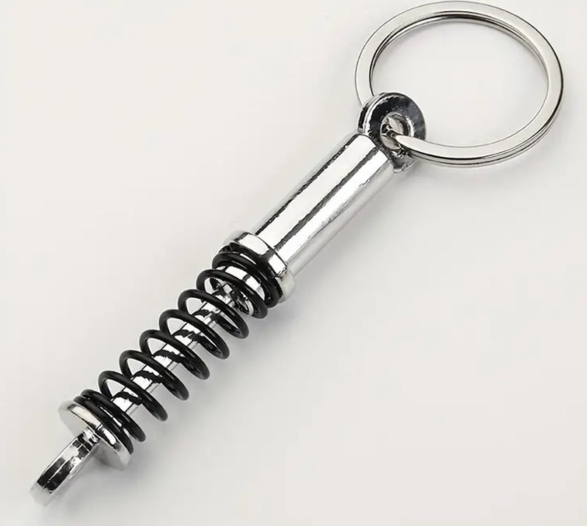 Car Shock Absorber Keychain | Car Key Holder | Shock Absorber Spring Keychain | Universal | Car Accessories | Black — image 4