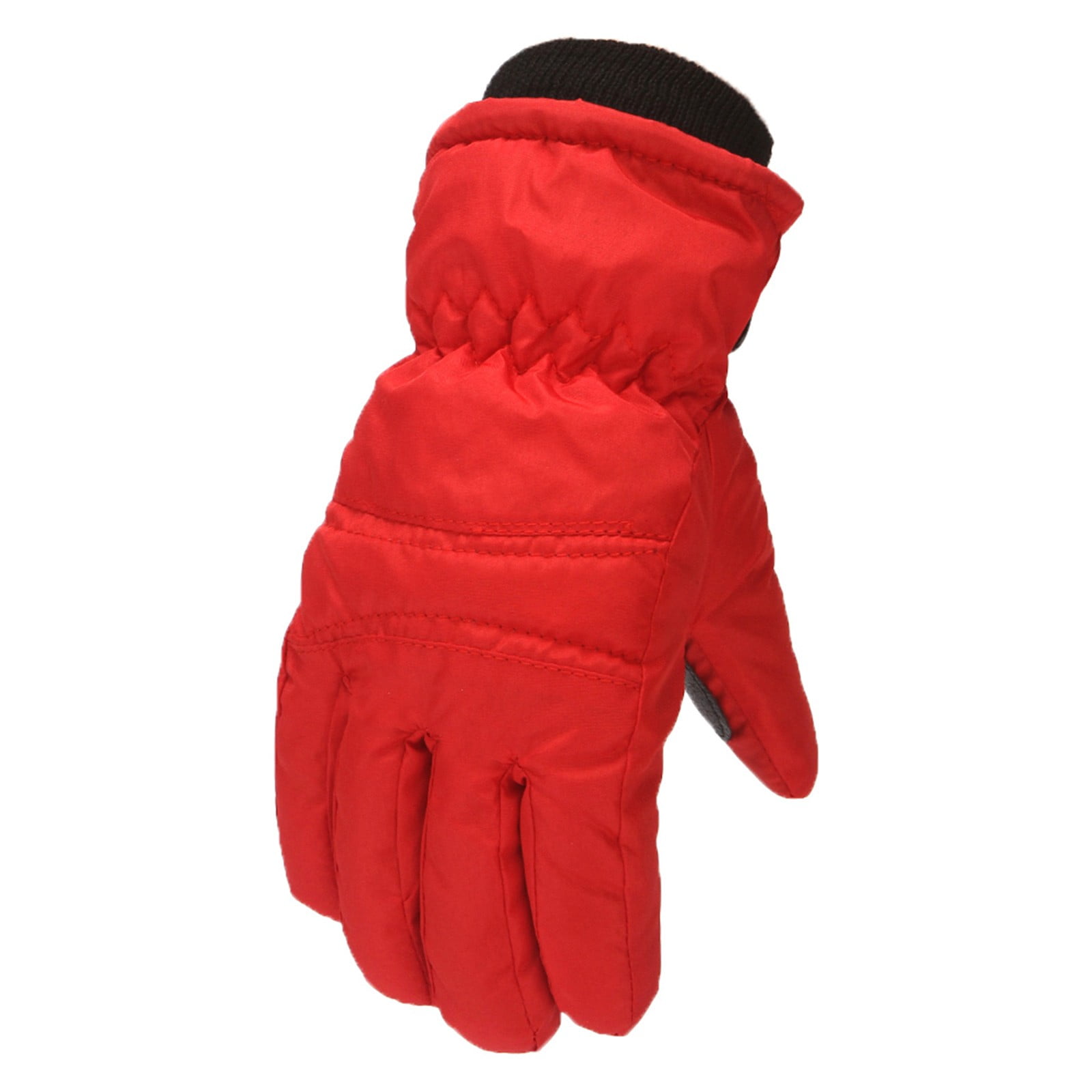 Gloves For Kids Toddler Skis Kids Gloves Winter Gloves Thick Gloves Stretchy Warm Gloves Boys Girls 6-24 Months 4-8 Year AHA1 kids snow gloves Red โ image 5